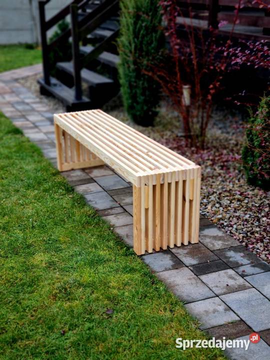 Ławka lamelowa drewniana ławka ogrodowa Kalety sprzedam
