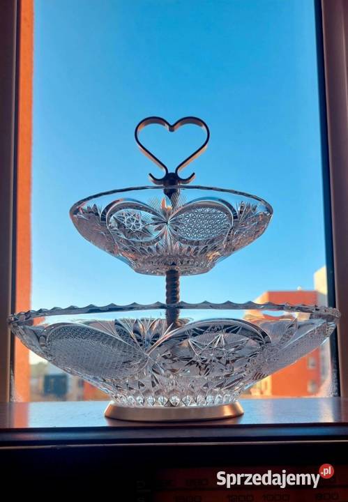 Piękna patera kryształowa Wrocław sprzedam