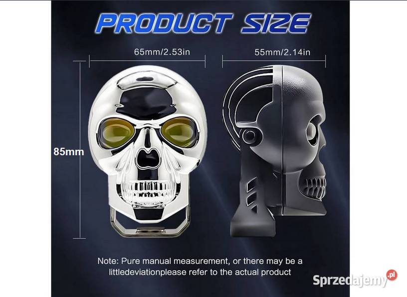 HALOGEN 2 SZPERACZ LIGHTBAR DO MOTOCYKLA CZASZKA śląskie Sosnowiec