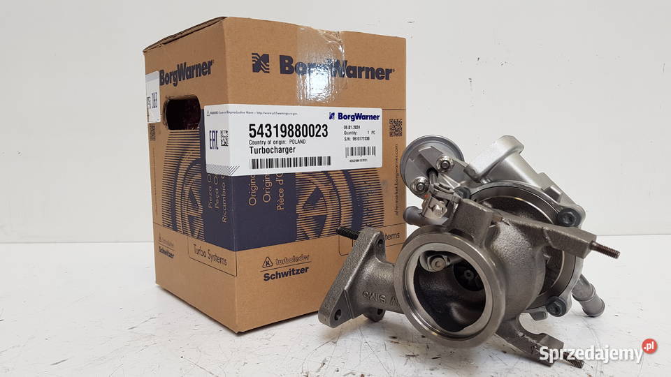 Nowa turbosprężarka BorgWarner KKK 54319880023 osobowe Siedlce