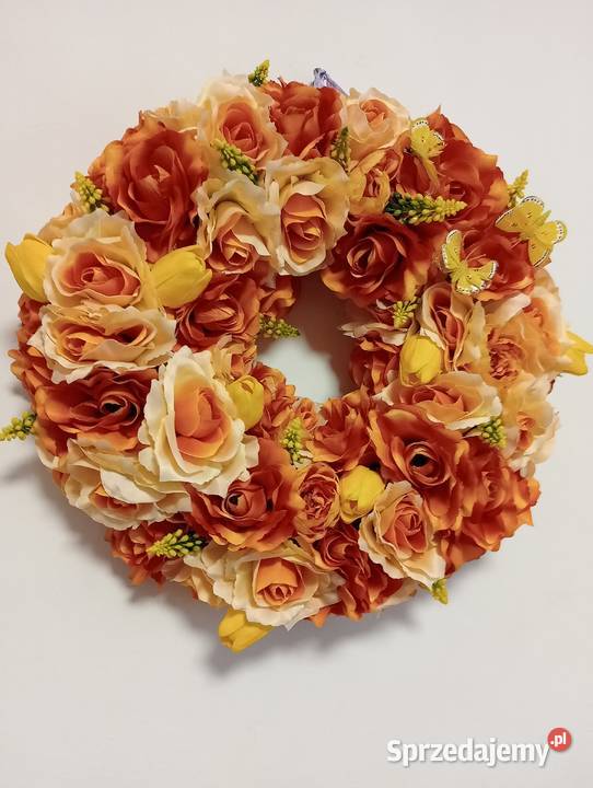 Wianek na drzwiwianek z kwiatówsztuczne kwiaty mazowieckie Radom