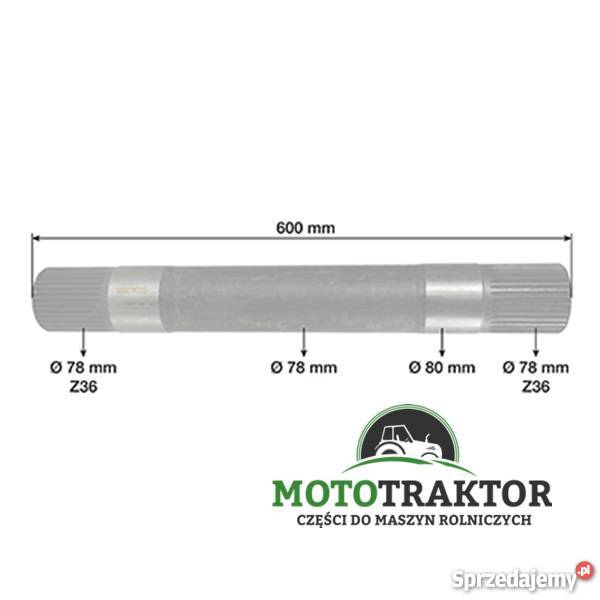 Wał podnośnika John Deere 6800 6900 6810 6910 Łążynek