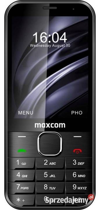 NOWY TELEFON MAXCOM MM334 ELEGANCKI czarny 4G Warszawa