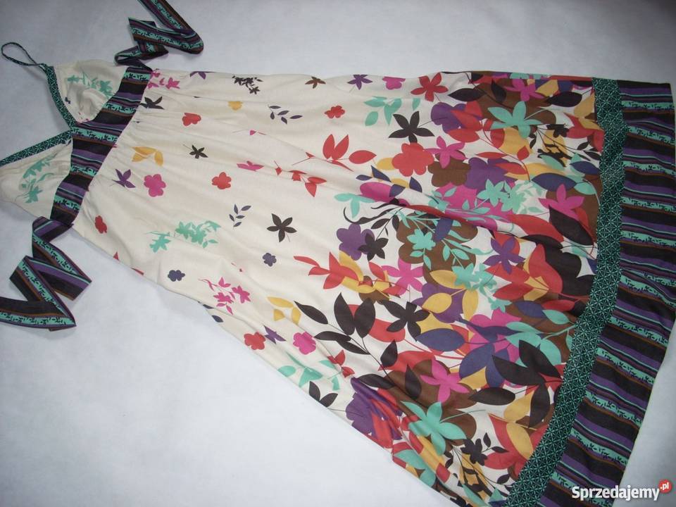 LOOK Letnia Sukienka Maxi Bawełna M L New Look Nowy Sącz