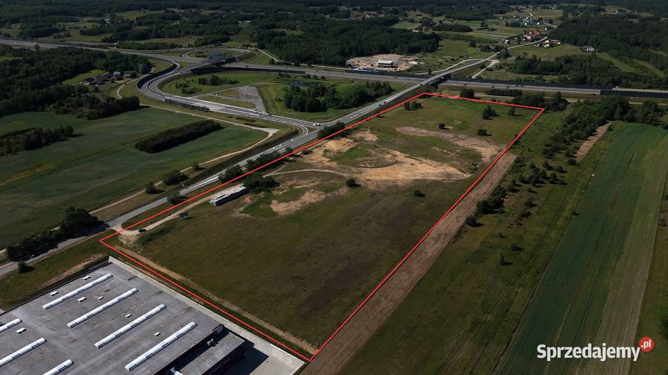 Działka inwestycyjna zjeździe z Autostrady A4 w Borek Wielki
