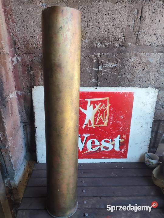 Duża łuska mosiężna 122 mm 1944 r Dulcza Wielka sprzedam