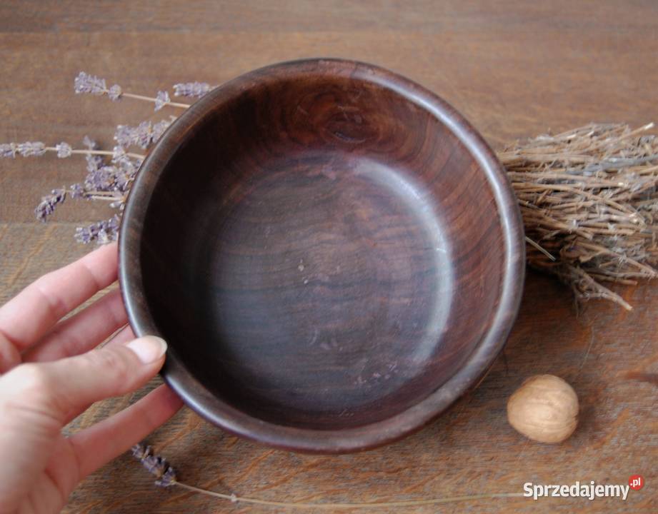 Afrykańska misa miska rzeźbiona drewno heban Lublin