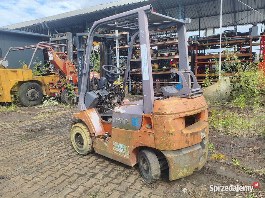 Wóżek widłowy Toyota 7FGF18 18 t 2002 SPRZEDAŻ gaz Kęty