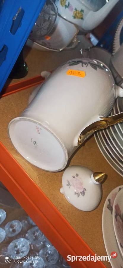 Filiżanki z 2 talerzykami KPM Róża subtelna pomorskie Gdańsk sprzedam