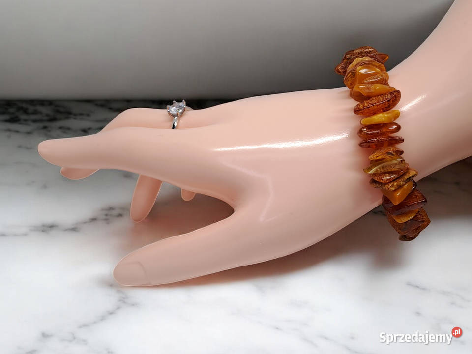 Bransoletka z bursztynu bałtyckiego sieczka mazowieckie