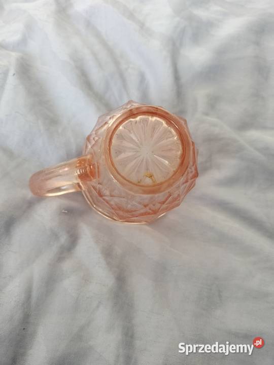 Mlecznik różowy Rozalinowy szkło dzbanuszek Choszczno