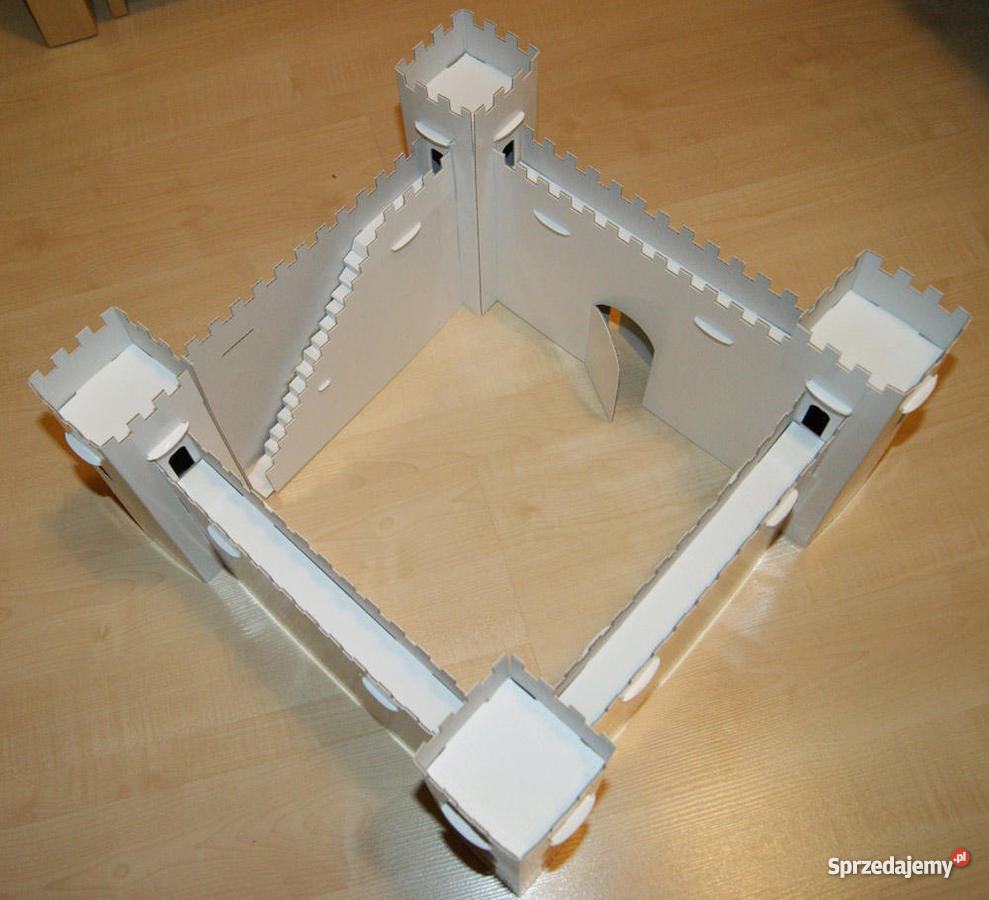 Zamek z tektury 40x40x25 20 elementów Warszawa