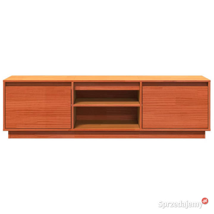 Szafka RTV woskowy brąz 140x35x40 lite drewno Warszawa