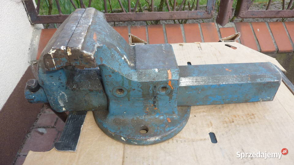 Niemieckie imadło ślusarskie stalowe kute łódzkie Łódź