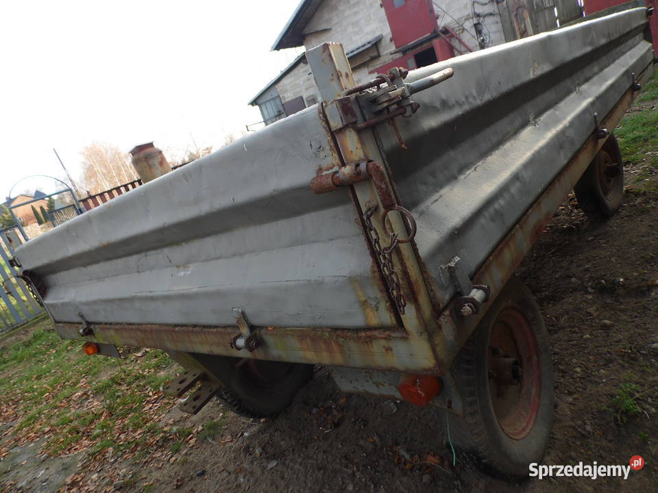 Przyczepa rolnicza sztywna odpinane burty