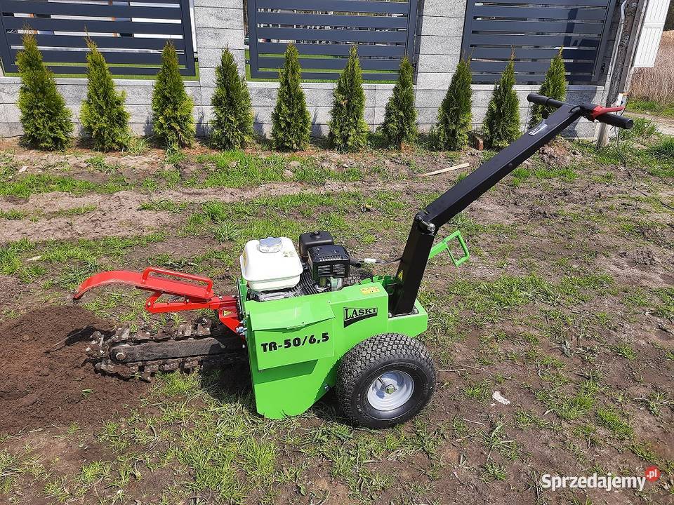 Wynajem koparki łańcuchowej do rowów Laski TR50 Koparki Trzcinka