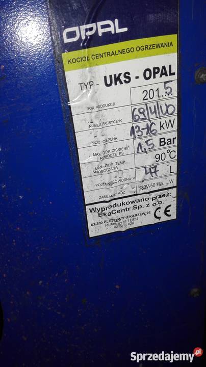 Piec centralny OPAL Białystok