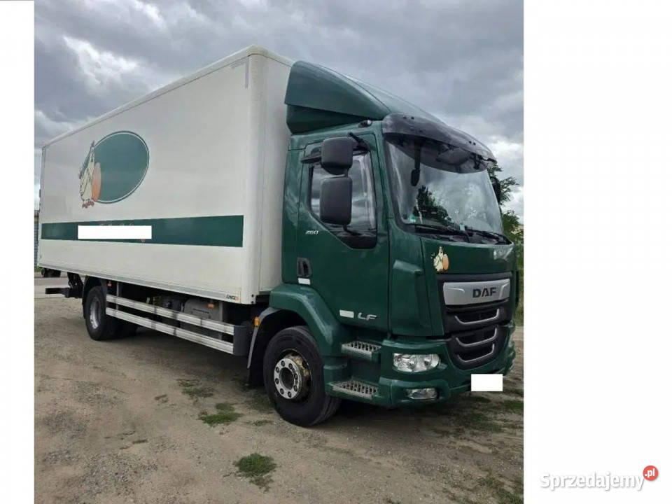 DAF LF 260 Euro 6 kontener 18 palet windaklima elektryczne lusterka mazowieckie Góra Kalwaria