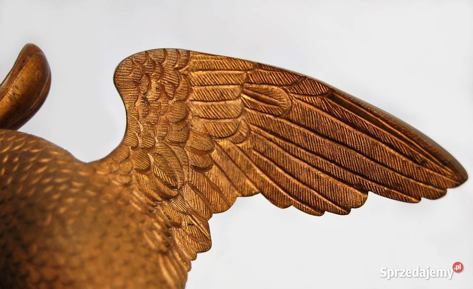 Papuga ptak rzeźba mosiądz marmur Francja