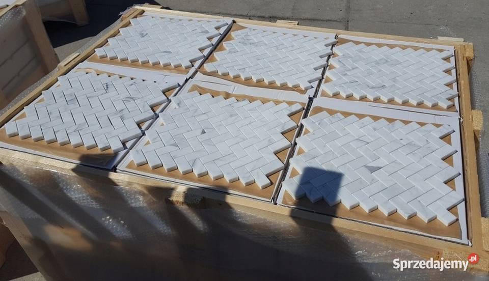 MOZAIKA MARMUROWA PŁYTKI MARMUROWE BIANCO Bielawa