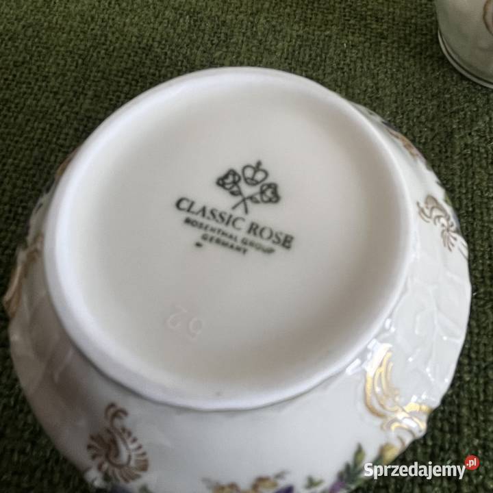 Rosenthal bogato zdobiona cukiernica mlecznik do Porcelana i szkło