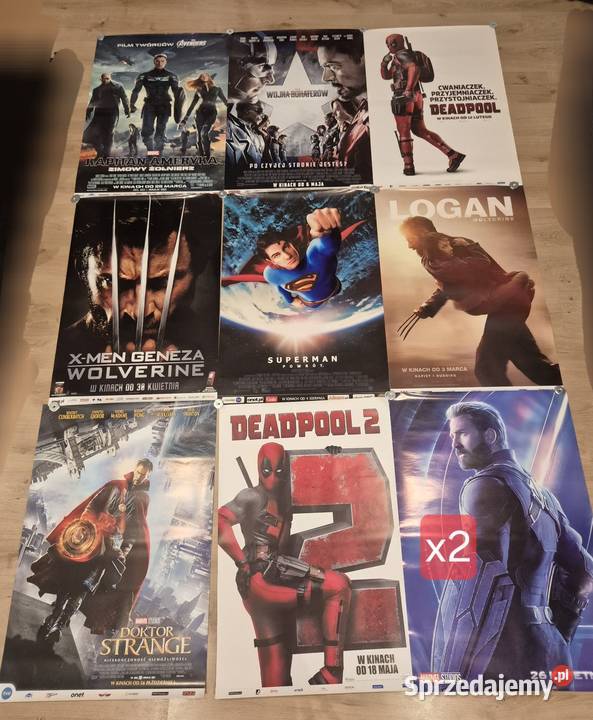 Plakaty Marvel 71 sztuk zachodniopomorskie Sianów sprzedam