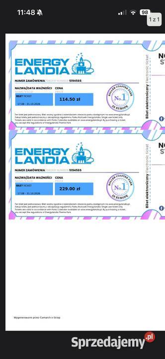 Energylandia bilety Zator