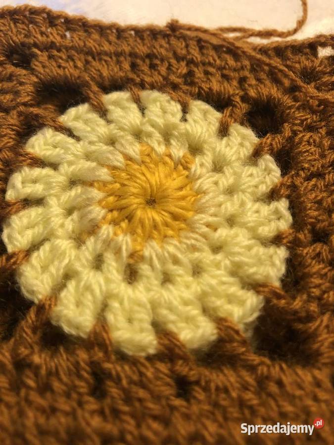 kwadrat Babuni sweter pled poduszka 9501050 mazowieckie Zegrze