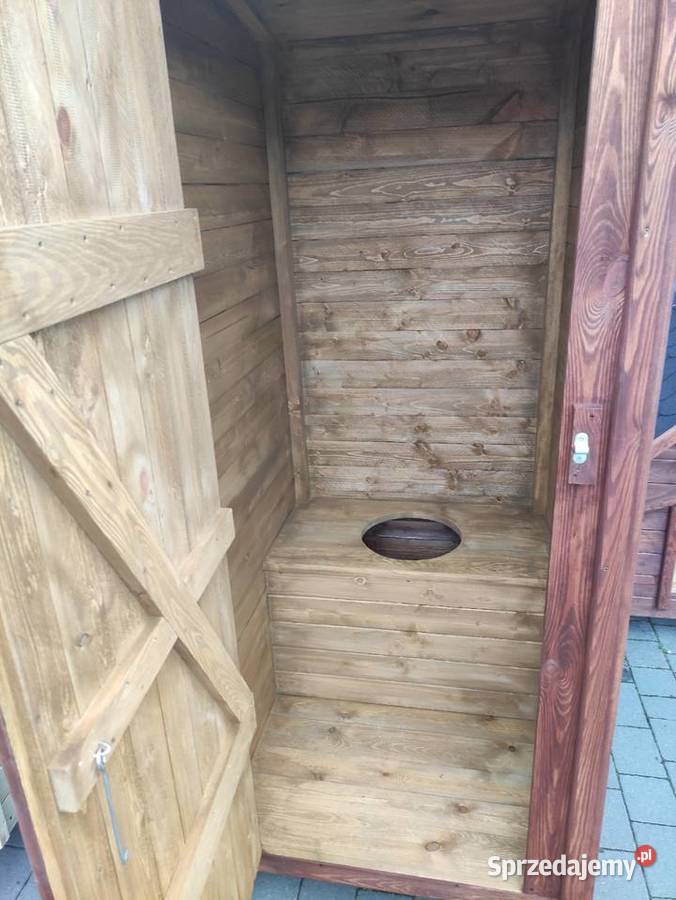 WC toaleta drewniana wychodek toi toi ubikacja Architektura ogrodowa Lgota-Nadwarcie