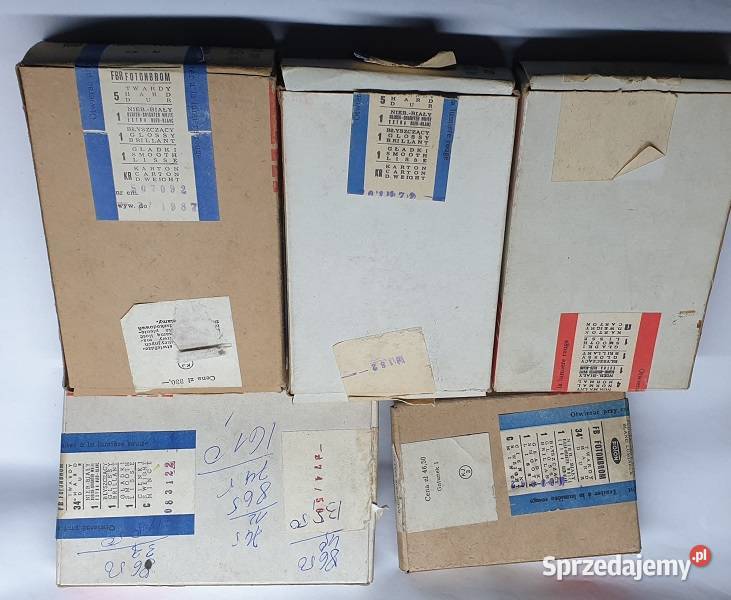 Papier fotograficzny firmy FOTON z lat PRL warmińsko-mazurskie Reszel