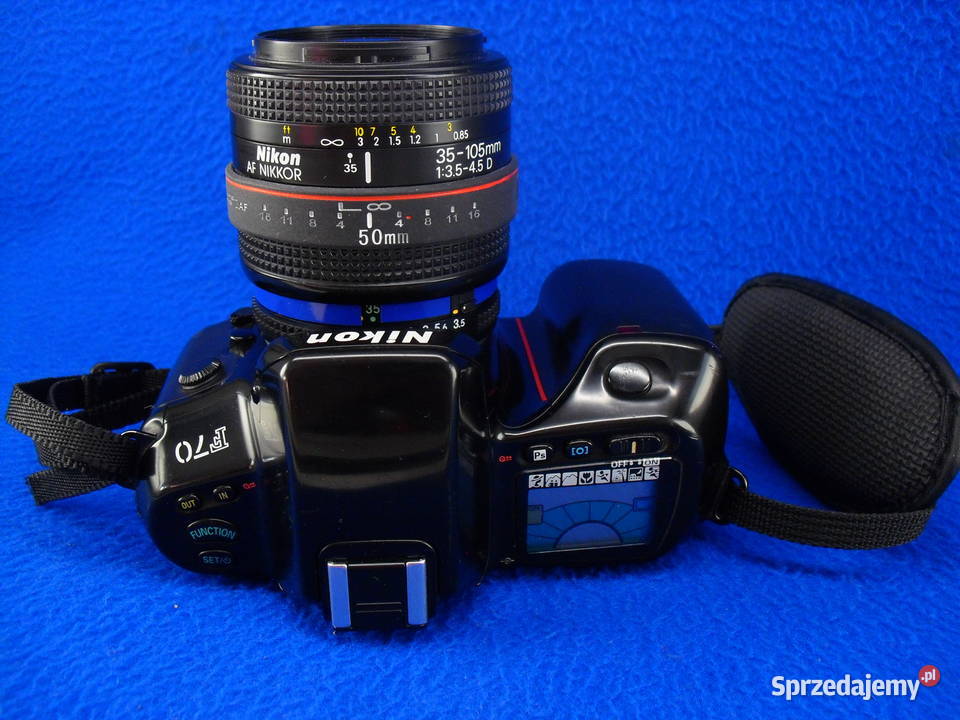NIKON F70 z obiektywem i handgripem Bielawa