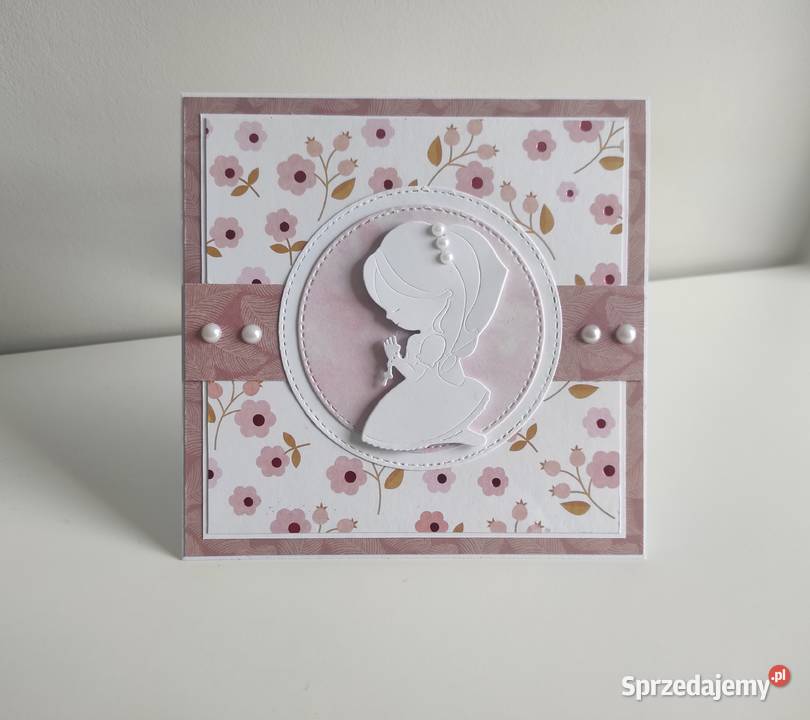 Kartka ręcznie z okazji Pierwszej Komunii Łódź