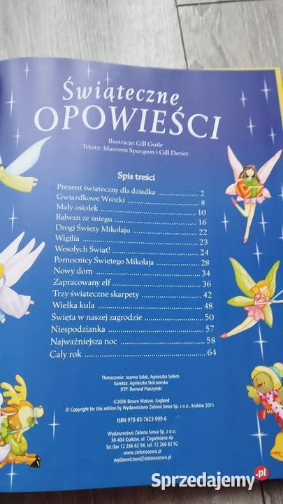 świąteczne opowieści wydawnictwo zielona sowa Poznań
