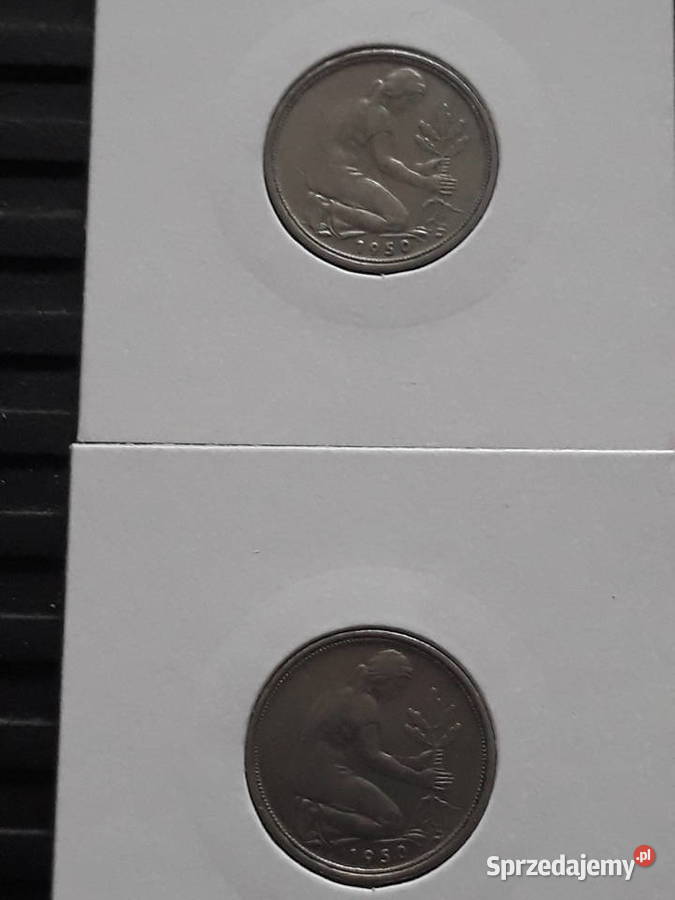 50 Fenigów RFN 1950 r men F i G sprzedam