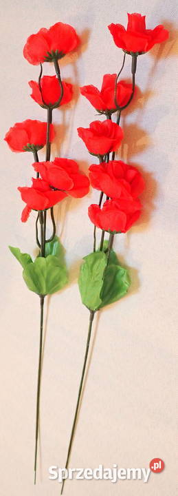 Goździk sztuczny gałązka 5 kwiatów 44 8 kolorów wielokolorowy sprzedam