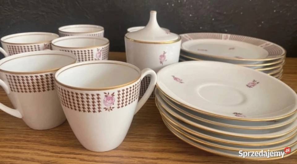 Zestaw do kawy herbaty stara niemiecka porcelana Porcelana i szkło sprzedam