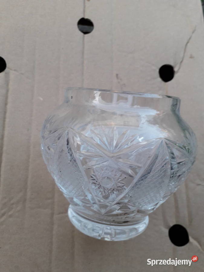 Kryształowa kula pojemnik prl bez ubytków Warszawa sprzedam