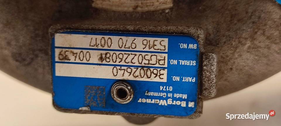VOLVO XC70 TURBOSPRĘŻARKA D5244T15 36002664 Osłony i zaślepki sprzedam