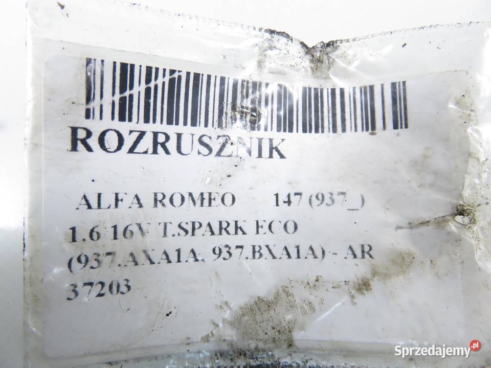 ROZRUSZNIK ALFA ROMEO 147 16 16V TSPARK ECO 105 małopolskie