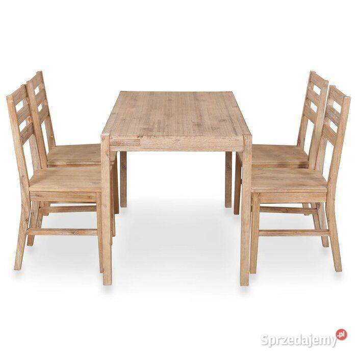 Zestaw do jadalni Carli z 4 krzesłami lite Zamość