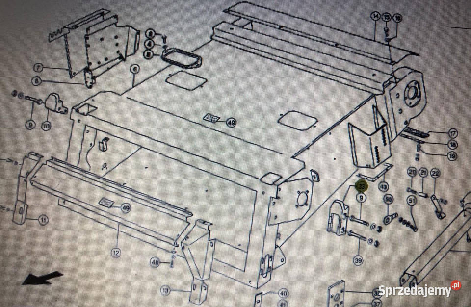 Wkład wychwytujący prawylewy do Claas Mega Jastrzębniki