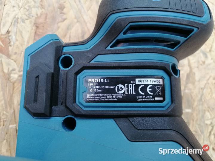 SZLIFIERKA MIMOŚRODOWA ERBAUER ERO18Li 18V Elektryczne
