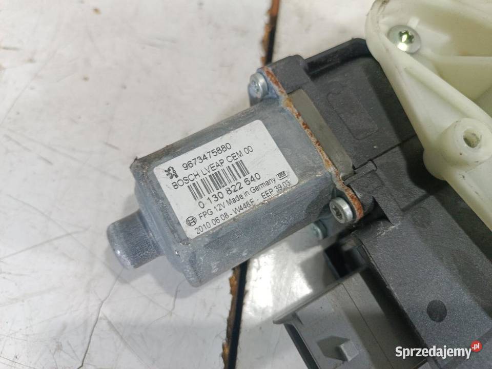 MECHANIZM PODNOSZENIA SZYBY PRAWY PEUGEOT RCZ Mechanizmy opuszczania szyb