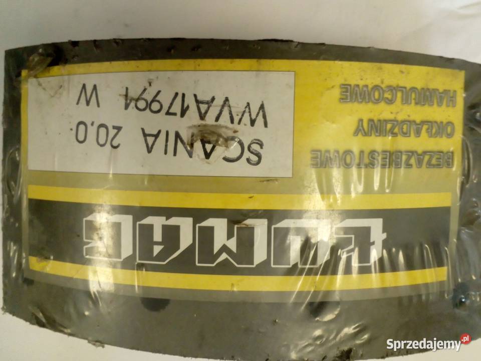 17991 190Ł Okładziny hamulcowe PT Scania 234 Olsztyn sprzedam