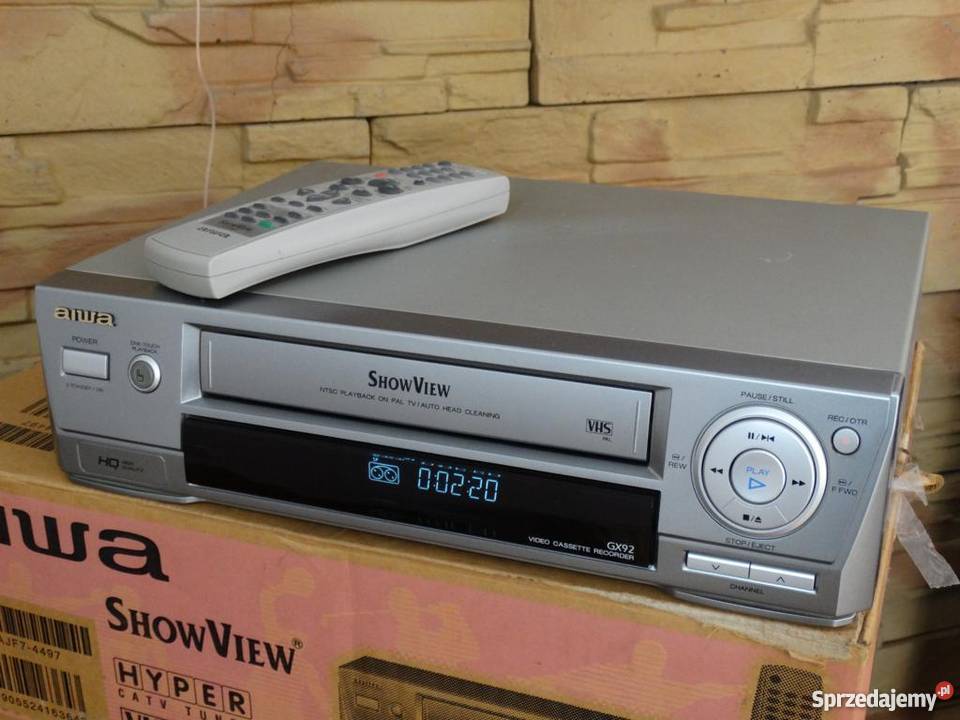 Magnetowid Aiwa pilot instrukcja karton WYSYŁKA Jasło