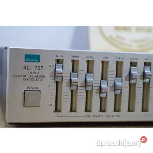 Sansui RG707 Stereo Graphic Equalizer Consolette Pozostałe śląskie sprzedam