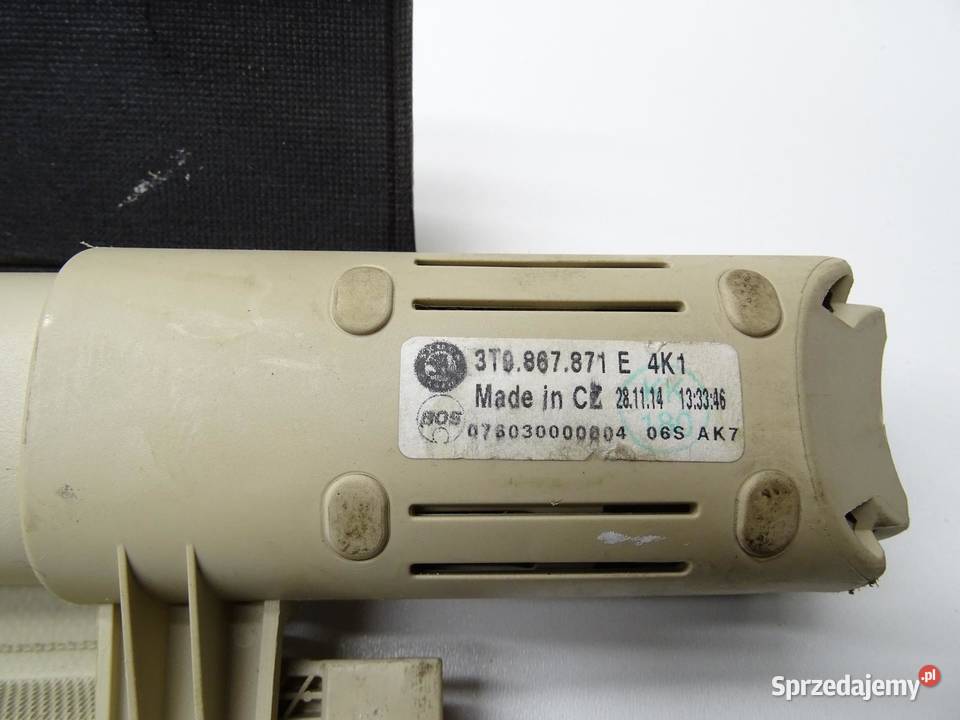 ROLETA BAGAŻNIKA TYŁ TYLNA 3T0867871E SKODA Rolety bagażnika