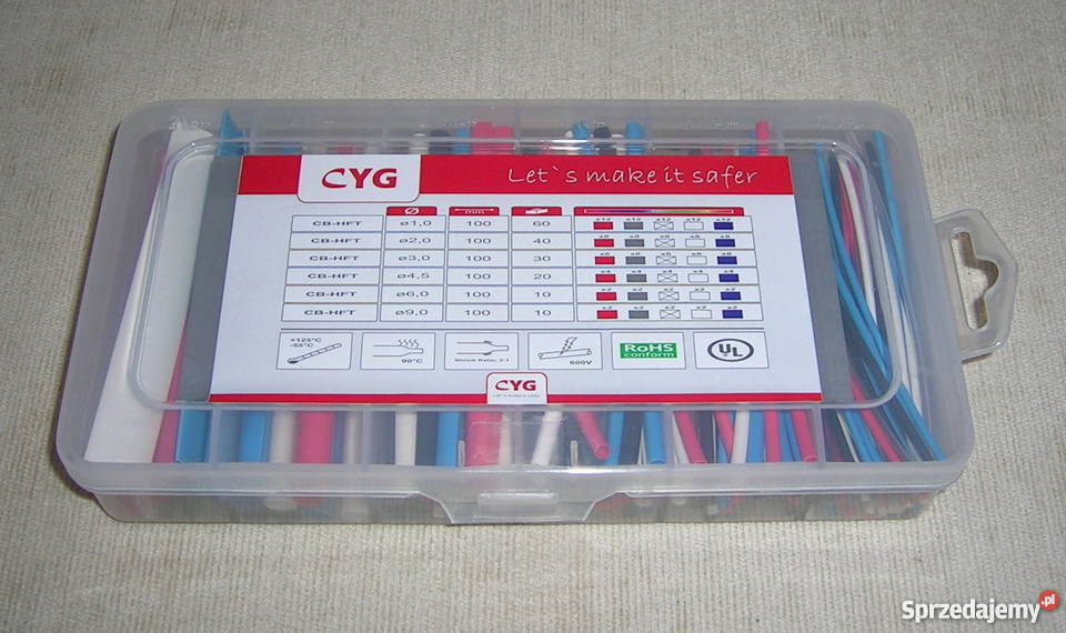 Zestaw rurek termokurczliwych 21 170 kolorowe mazowieckie Wyszków