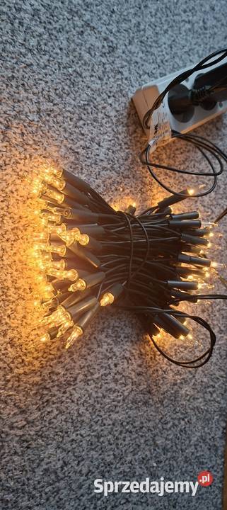 Lampki choinkowe 100 LED żółte mazowieckie Małkinia Górna