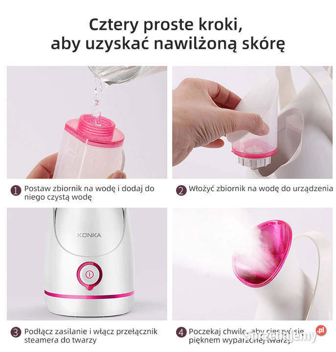 KONKA parownik do twarzy oczyszczanie twarzy Urządzenia Łódź